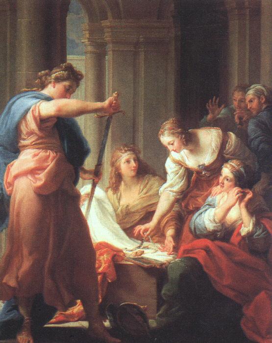 BATONI, Pompeo Achilles at the Court of Lycomedes Germany oil painting art